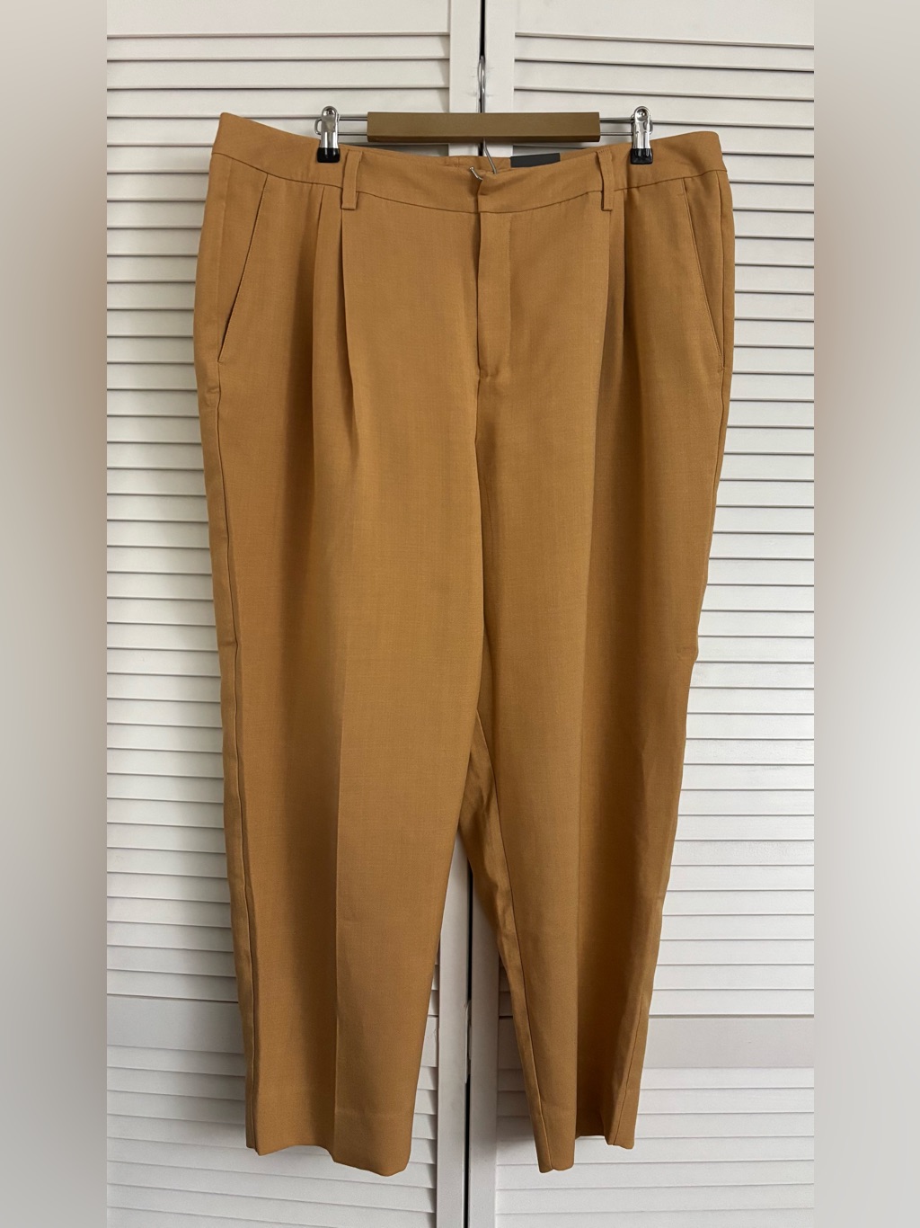 Worthington Women’s Camel Brown Barrel Leg Mid Rise Trousers, Size: 18w, Nwt